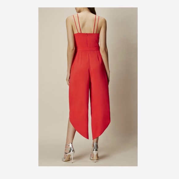 ASOS Pants & Jumpsuits Karen Millen Strappy Red Jumpsuit Size 2